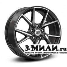 Диск 7.0x17 5x114.30 ET40 D67.10 Wheels UP Up105 Черный с полированной лицевой поверхностью
