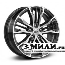Диск 7.0x17 5x1080 ET42 D65.10 Wheels UP Up106 Черный с полированной лицевой поверхностью
