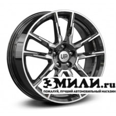Диск 6.5x17 4x1000 ET41 D60.10 Wheels UP Up107 Черный с полированной лицевой поверхностью