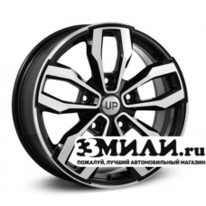 Диск 7.0x17 5x139.70 ET35 D98.10 Wheels UP Up116 Черный с полированной лицевой поверхностью