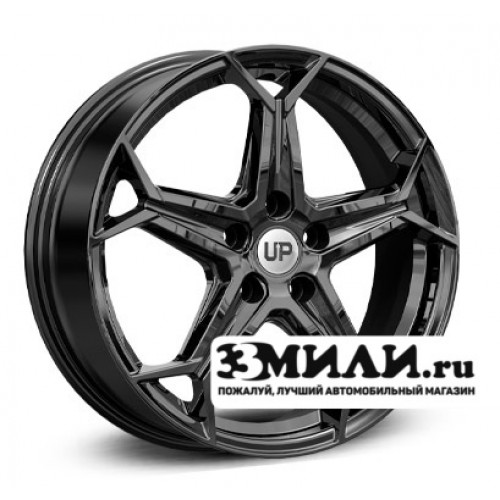 Диск 6.5x18 5x1080 ET33 D60.10 Wheels UP Up118 Черный глянцевый