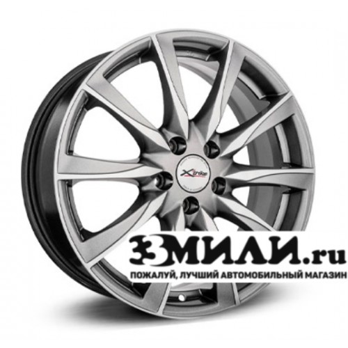 Диск 7.0x17 5x1080 ET45 D63.35 X-trike X-120M Антрацитовый с полированной лицевой поверхностью