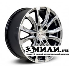 Диск 8.0x18 6x114.30 ET30 D66.10 X-trike X-134 Антрацитовый с полированной лицевой поверхностью