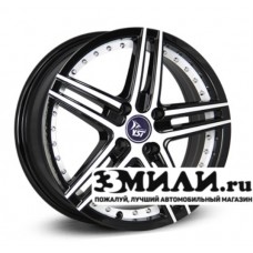 Диск 7.0x18 5x114.30 ET50 D67.10 YST X-1 Черный с белой лицевой поверхностью