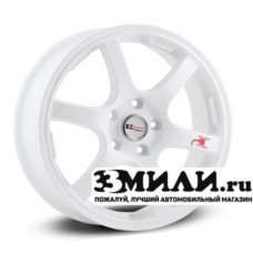 Диск 7.5x18 5x1150 ET45 D70.10 Yamato Nomura Белый с красным скорпионом