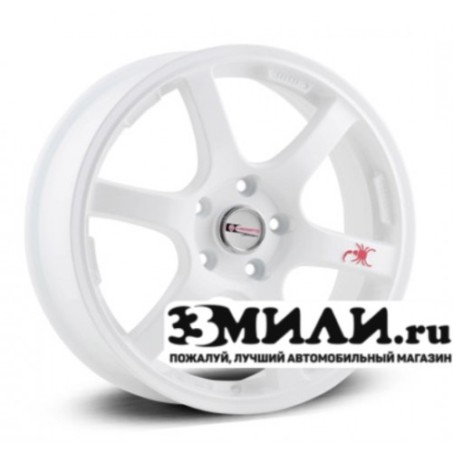 Диск 7.5x18 5x1150 ET45 D70.10 Yamato Nomura Белый с красным скорпионом