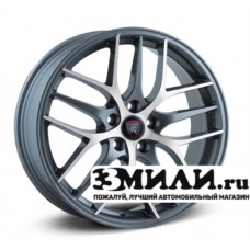 Диск 8.0x18 5x114.30 ET50 D60.10 Yamato Samurai Eiko Антрацитовый с полированной лицевой поверхностью