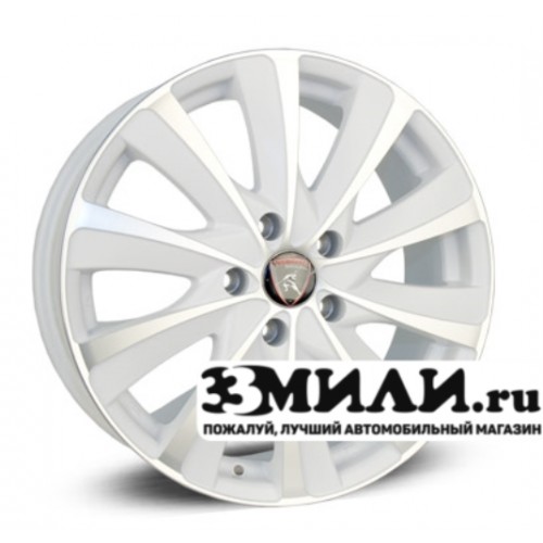 Диск 7.0x17 5x114.30 ET50 D67.10 Yamato Samurai Goro-no Tokimine Белый матовый с алмазной полировкой
