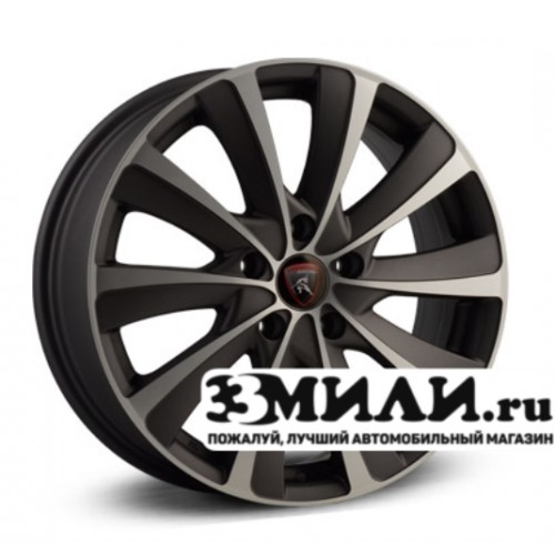 Диск 7.5x18 5x114.30 ET35 D60.10 Yamato Samurai Goro-no Tokimine Антрацитовый матовый с полированной лицевой поверхностью