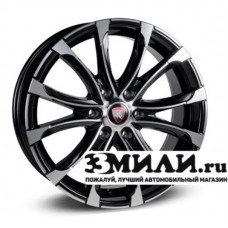 Диск 8.0x20 6x139.70 ET25 D106.10 Yamato Samurai Hinode Черный с полированной лицевой поверхностью