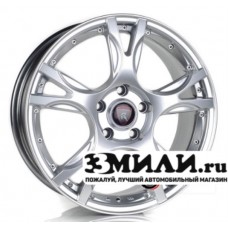Диск 7.0x17 5x1120 ET40 D57.10 Yamato Samurai Kioto no Amira Насыщенный серебристый