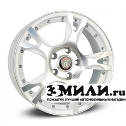 Диск 6.5x16 5x1120 ET33 D57.10 Yamato Samurai Kioto no Amira Белый матовый с алмазной полировкой