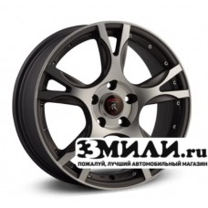 Диск 7.0x17 5x114.30 ET45 D73.10 Yamato Samurai Kioto no Amira Антрацитовый матовый с полированной лицевой поверхностью