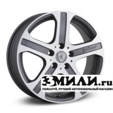 Диск 7.5x18 5x1120 ET42 D57.10 Yamato Samurai Minamoto-no Sunemoto Антрацитовый матовый с полированной лицевой поверхностью