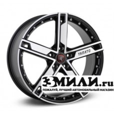 Диск 8.5x19 5x1300 ET55 D71.60 Yamato Samurai Miyatomo Musasi Черный с полированной лицевой поверхностью