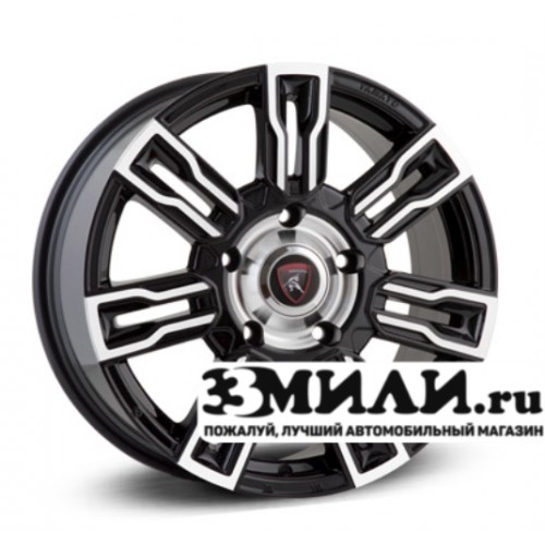 Диск 8.5x20 5x1200 ET47 D72.60 Yamato Samurai Takaeda Singen Черный с полированной лицевой поверхностью