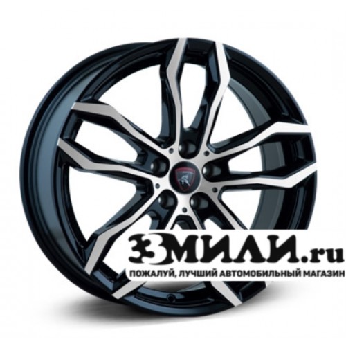 Диск 8.5x19 5x1120 ET33 D66.60 Yamato Samurai Yoshinori Черный с полированной лицевой поверхностью