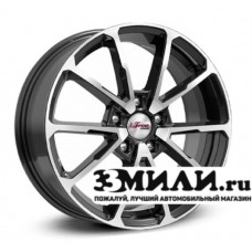 Диск 6.5x17 5x114.30 ET45 D67.10 iFree Skibidi Черный с полированной лицевой поверхностью