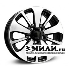 Диск 6.5x16 5x114.30 ET50 D66.10 КиК ZV Duster KC688 Черный с полированной лицевой поверхностью