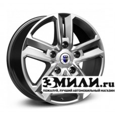 Диск 8.0x18 5x114.30 ET45 D66.10 КиК Backfire Антрацитовый