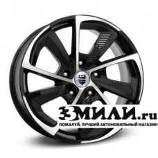Диск 8.0x18 5x1200 ET50 D65.10 КиК C.T.G Черный с полированной лицевой поверхностью