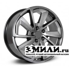 Диск 8.0x18 5x1300 ET53 D71.60 КиК C.T.G Темно - серый глянцевый
