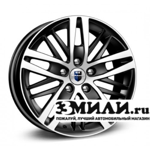 Диск 7.0x16 5x1100 ET38 D65.10 КиК Fencer Черный с полированной лицевой поверхностью
