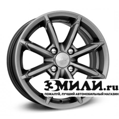 Диск 6.0x14 4x1000 ET30 D67.10 КиК Sportline Темно - серый глянцевый