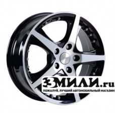 Диск 6.5x16 5x114.30 ET45 D67.10 Скад Diamond Черный с полированной лицевой поверхностью
