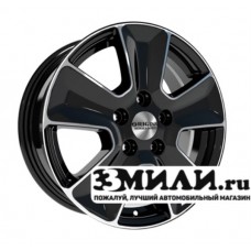 Диск 6.5x16 5x114.30 ET50 D66.10 Скад KL-263 Черный с полированной лицевой поверхностью