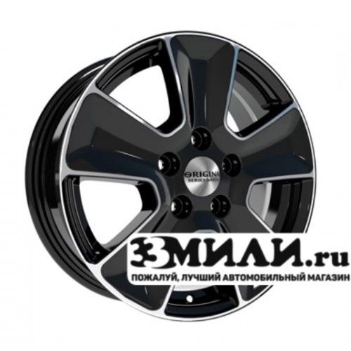 Диск 6.5x16 5x114.30 ET50 D66.10 Скад KL-263 Черный с полированной лицевой поверхностью