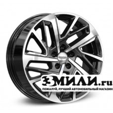 Диск 7.0x17 5x114.30 ET49 D67.10 Скад KL-372 Черный с полированной лицевой поверхностью