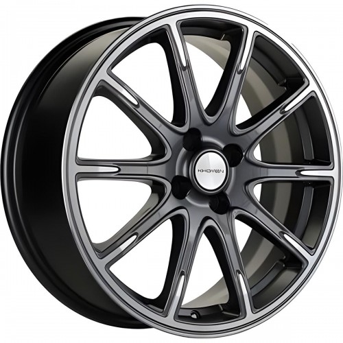 Диск 6.5x17 4x100 ET41 D60.1 Khomen Wheels KHW1707 (XRay) Gray-FP