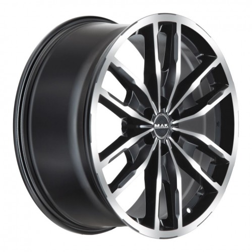 Диск 7.5x17 6x139.7 ET38 D67.1 MAK Peak Black mirror