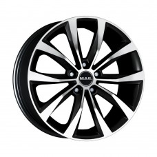 Диск 8x18 5x112 ET50 D57.1 MAK Wolf Black mirror