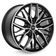 Диск 8.5x19 5x112 ET30 D66.6 MOMO SPIDER Matt Black-Polished