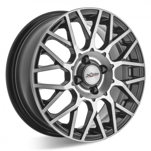Диск 6x15 4x100 ET37 D60.1 Xtrike X-132 BK/FP Диск 6x15 4x100 ET37 D60.1 Xtrike X-132 BK/FP