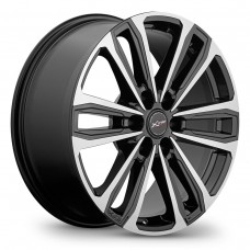 Диск 6.0x15 4x1000 ET48 D54.10 K7 K-142 Черный с полированной лицевой поверхностью