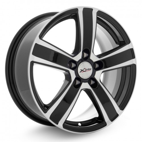 Диск 7x16 5x112 ET32 D66.6 Xtrike X-108 BK/FP