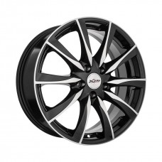 Диск 7x17 5x115 ET43 D70.2 Xtrike X-120М BK/FP