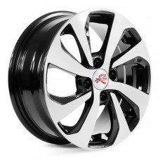 Диск 6x15 4x100 ET46 D54.1 XtrikeRST R005 BK/FP