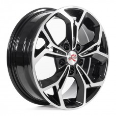 Диск 6x16 5x114,3 ET43 D67.1 XtrikeRST R016 BK/FP