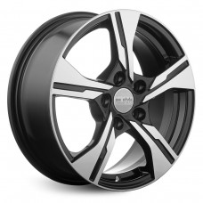 Диск 6.5x16 5x114.30 ET35 D60.10 КиК ZV Lifan X70 КС1053 Черный с полированной лицевой поверхностью