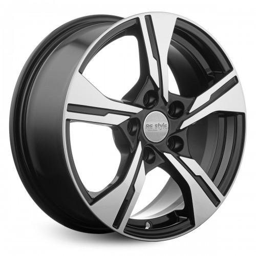 Диск 6.5x16 5x114.30 ET35 D60.10 КиК ZV Lifan X70 КС1053 Черный с полированной лицевой поверхностью