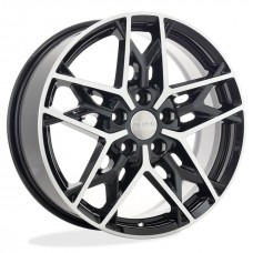 Диск 7.5x17 5x114.30 ET45 D60.10 КиК ZV Camry V7 КС894 Черный с полированной лицевой поверхностью