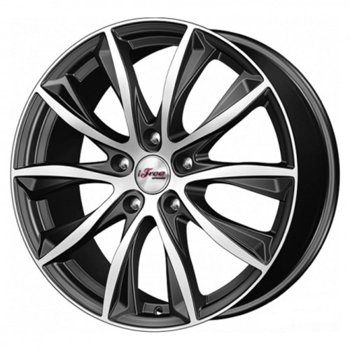 Диск 7.5x18 5x114.30 ET50 D67.10 iFree Каzaнтип Черный с полированной лицевой поверхностью