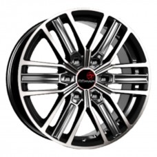 Диск 7.5x18 6x139,7 ET25 D106.1 Вектор B218 Алмаз черный