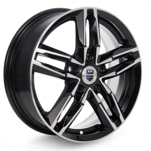 Диск 6x16 5x112 ET42 D57.1 КиК Sayan-оригинал (КС731) Алмаз черный