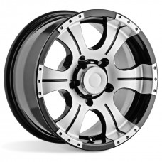 Диск 8x16 5x139,7 ET-15 D110.1 КиК Байконур Джип-рейд (КС465) Алмаз черный