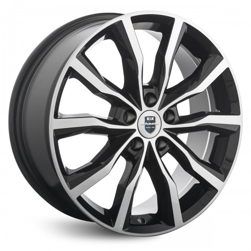 Диск 7.5x18 5x112 ET35 D66.6 КиК Портер алмаз чёрный